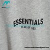 Fear Of God - Double-row Flocked Letter Short-sleeved T-shirt