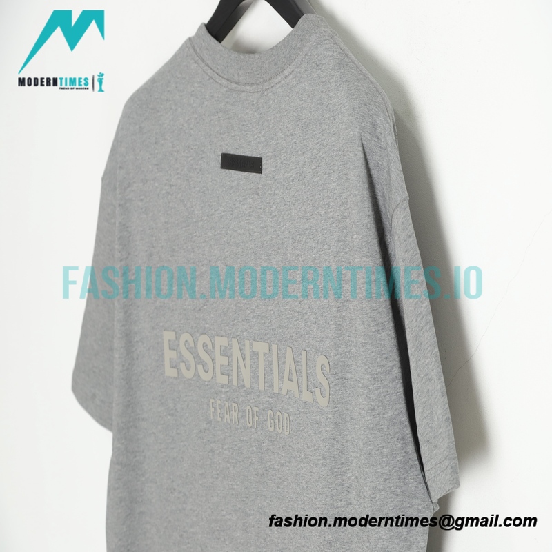 Fear Of God - Double-row Silicone Letter-sleeve T-shirt