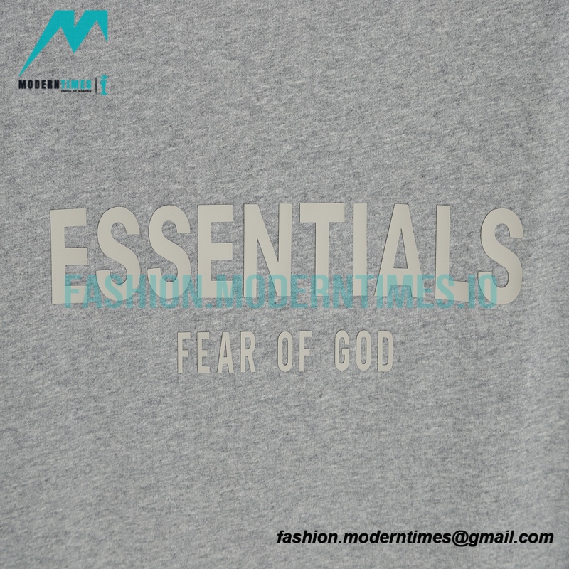 Fear Of God - Double-row Silicone Letter-sleeve T-shirt