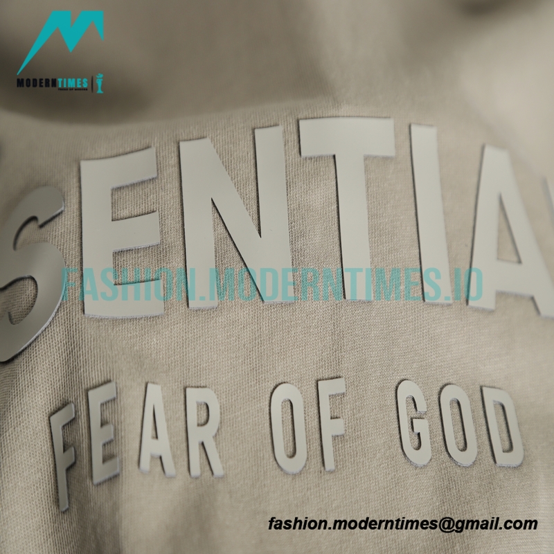Fear Of God - Double-row Silicone Letter-sleeve T-shirt