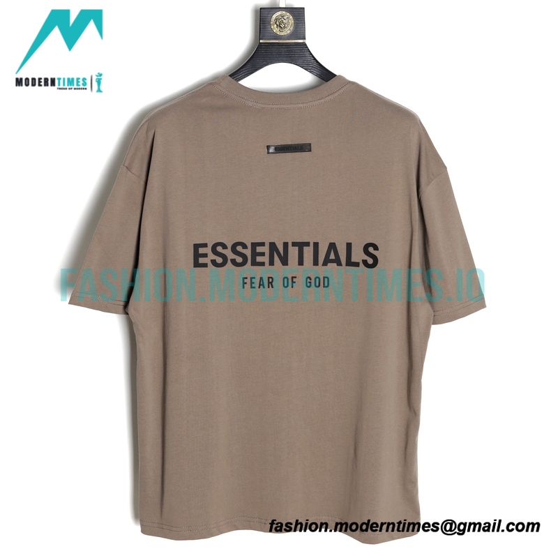 Fear Of God - Double-row Silicone Letter-sleeve T-shirt