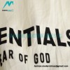Fear Of God - Double-row Silicone Letter-sleeve T-shirt