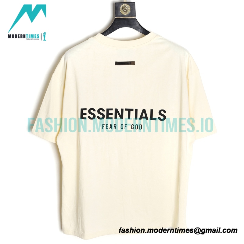 Fear Of God - Double-row Silicone Letter-sleeve T-shirt