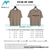 Fear Of God - Double-row Silicone Letter-sleeve T-shirt