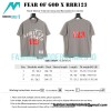 RRR123 - Fear Of God Short Sleeve T-shirt In Grey And Red Letter In Cement