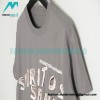 RRR123 - Fear Of God Short Sleeve T-shirt In Grey And Red Letter In Cement