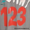 RRR123 - Fear Of God Short Sleeve T-shirt In Grey And Red Letter In Cement