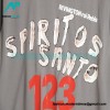 RRR123 - Fear Of God Short Sleeve T-shirt In Grey And Red Letter In Cement