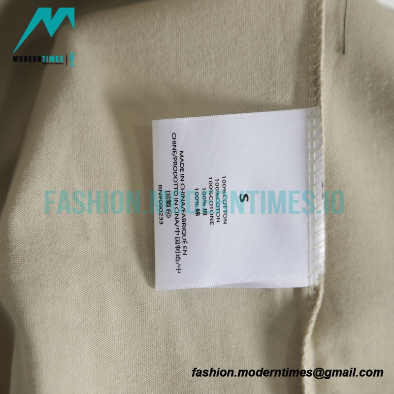  Fear Of God - Fenced 77-letter Short-sleeved T-shirt