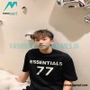  Fear Of God - Fenced 77-letter Short-sleeved T-shirt