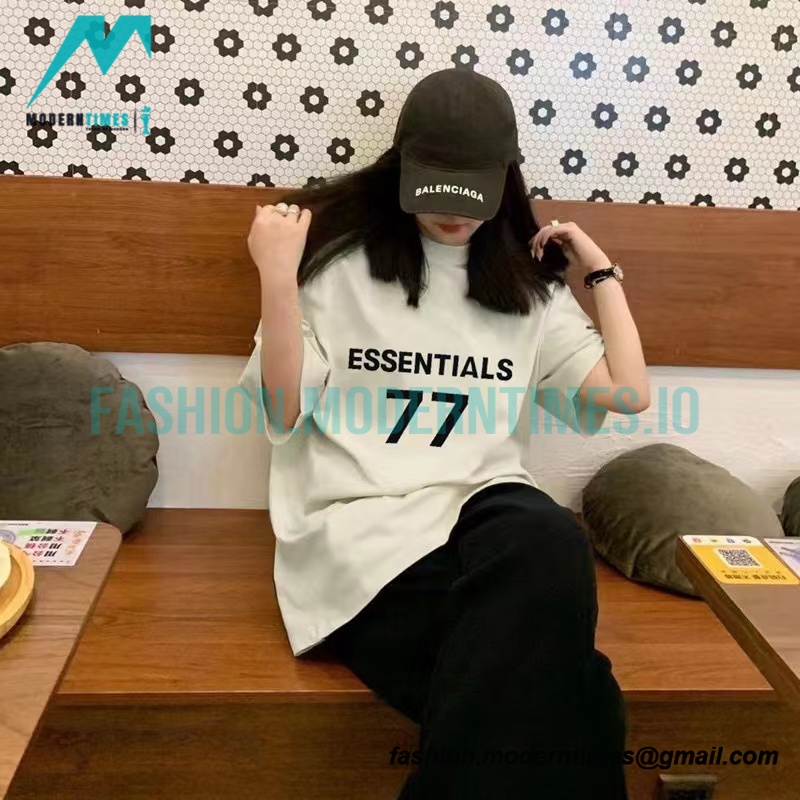  Fear Of God - Fenced 77-letter Short-sleeved T-shirt