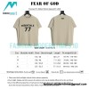  Fear Of God - Fenced 77-letter Short-sleeved T-shirt