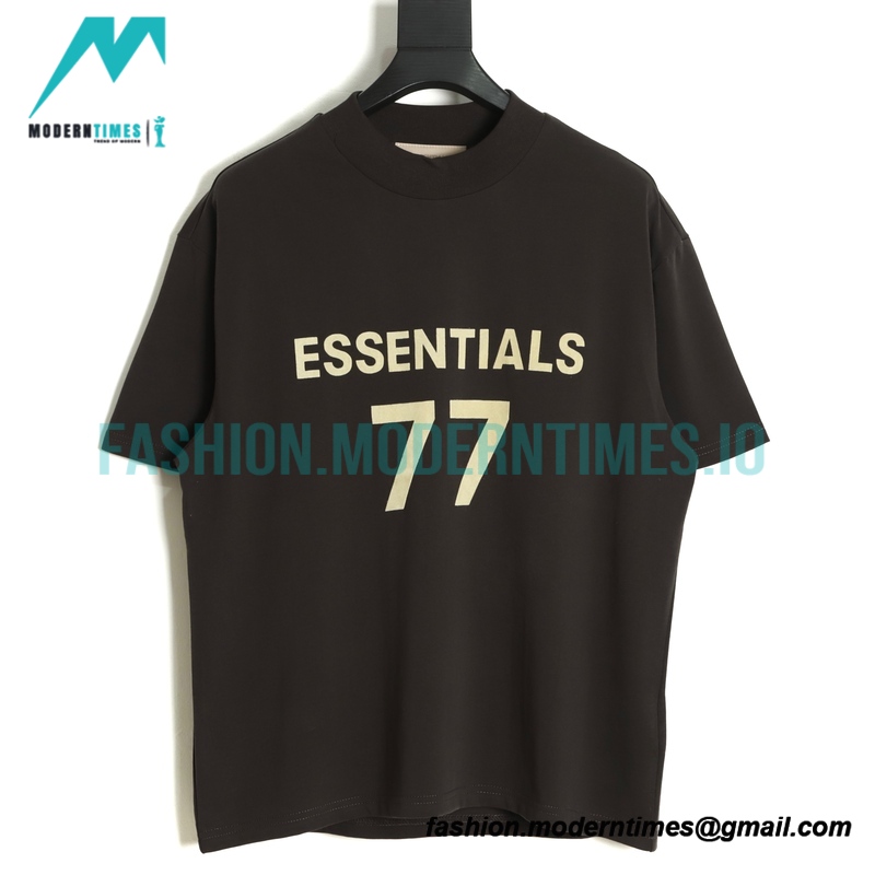  Fear Of God - Fenced 77-letter Short-sleeved T-shirt