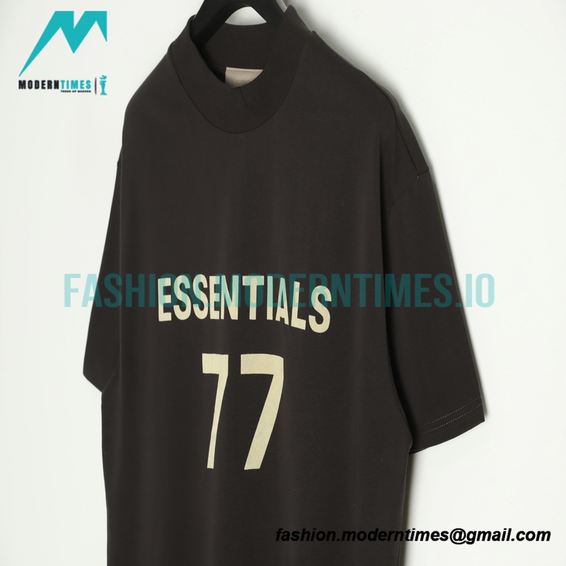  Fear Of God - Fenced 77-letter Short-sleeved T-shirt