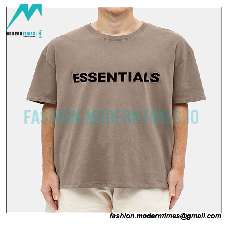 Fear Of God - Chest Silicone Letter-sleeve T-shirt