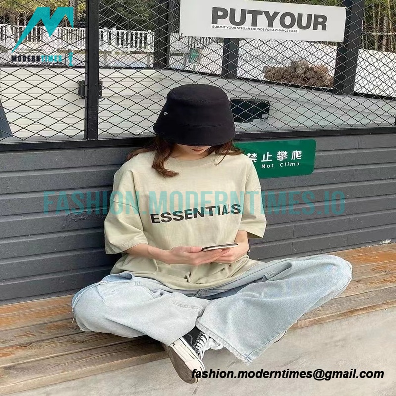 Fear Of God - Chest Silicone Letter-sleeve T-shirt