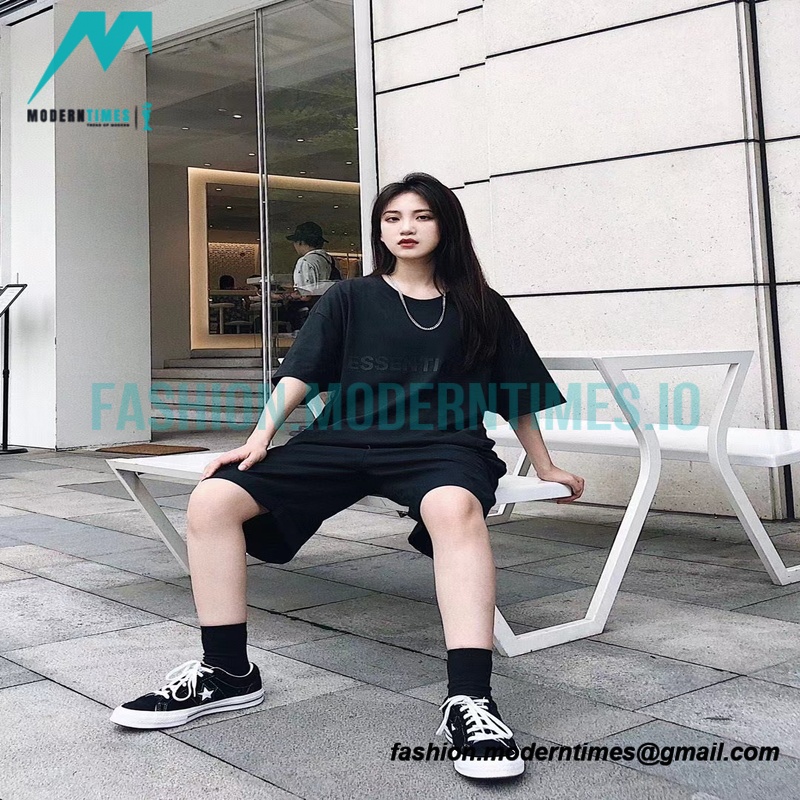 Fear Of God - Chest Silicone Letter-sleeve T-shirt