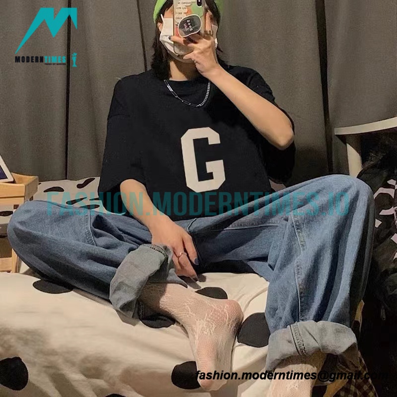 Fear Of God - Flocked Large G Letter Short Sleeve T-shirt