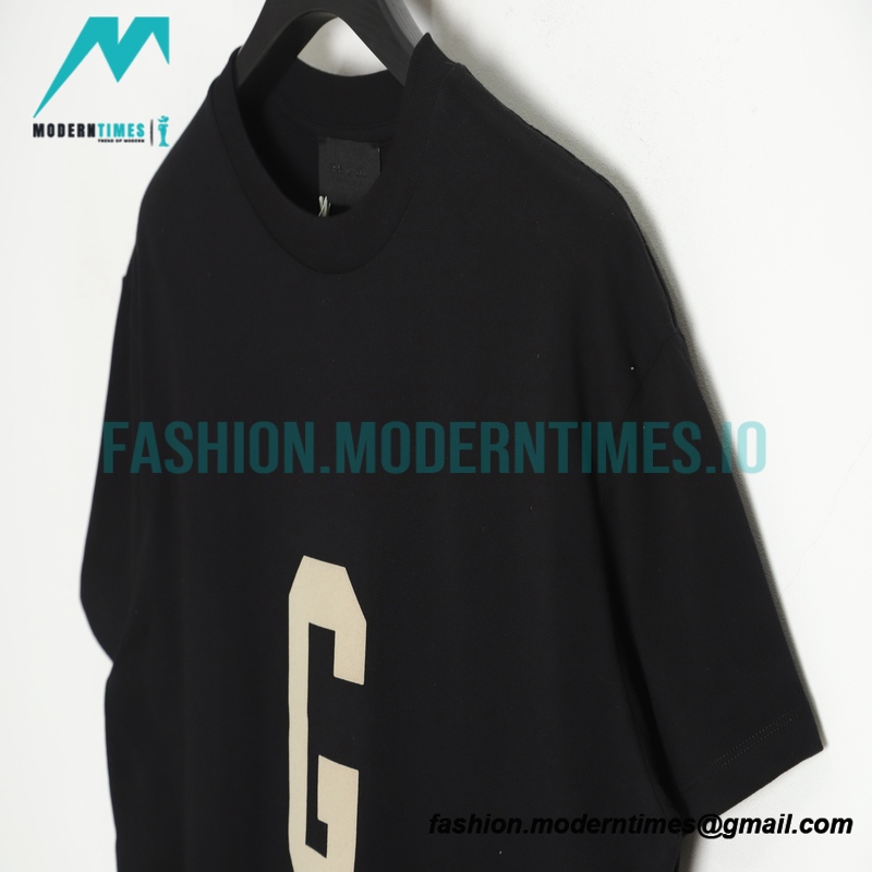 Fear Of God - Flocked Large G Letter Short Sleeve T-shirt