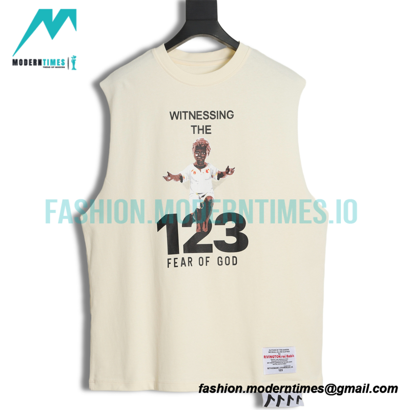 RRR123 - Fear OF God Co-branded Black Print Vest