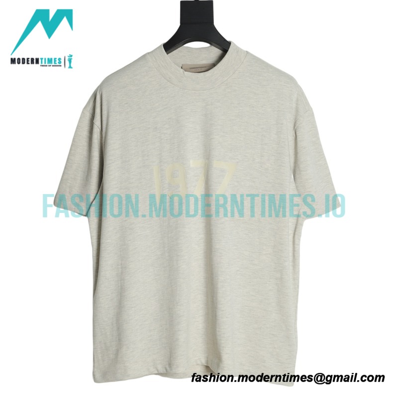 Fear Of God - 1977 Flocked New Printed Short-sleeved T-shirt