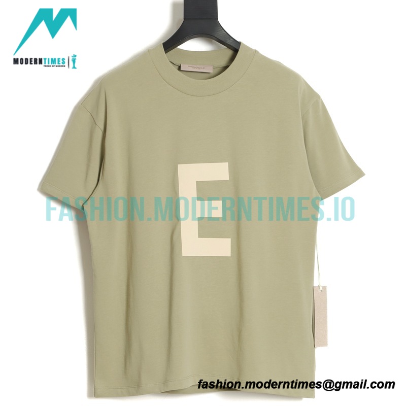 Fear Of God - Flocked Large E Letter Short Sleeve T-shirt