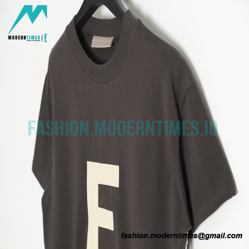 Fear Of God - Flocked Large E Letter Short Sleeve T-shirt