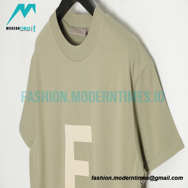 Fear Of God - Flocked Large E Letter Short Sleeve T-shirt