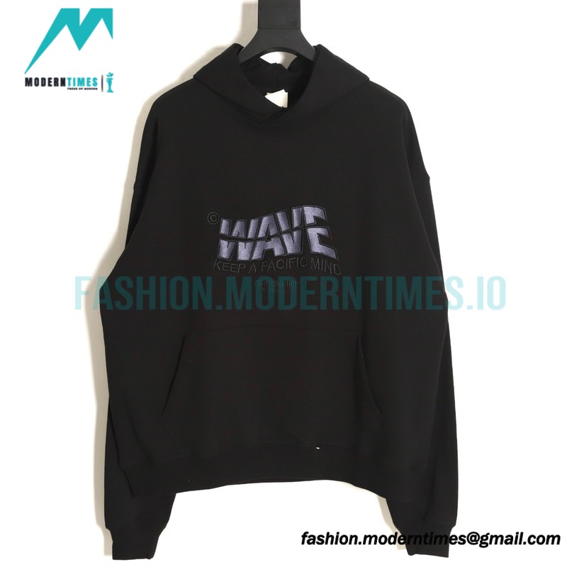 Far Archive - 23FW Wave Embroidered Hoodie
