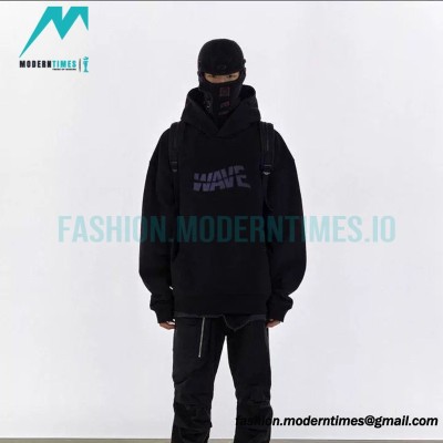 Far Archive - 23FW Wave Embroidered Hoodie