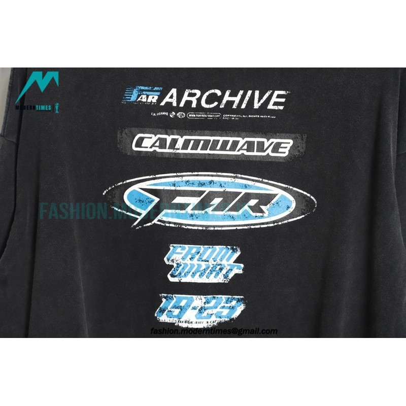 Far archive - 23FW Race wash long sleeve T-shirt