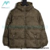 Gucci - 22FW Dark Double G Jacquard Canvas Hooded Down Jacket