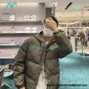 Gucci - 22FW Dark Double G Jacquard Canvas Hooded Down Jacket