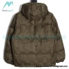 Gucci - 22FW Dark Double G Jacquard Canvas Hooded Down Jacket