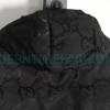 Gucci - 22FW Dark Double G Jacquard Canvas Hooded Down Vest