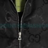 Gucci - 22FW Dark Double G Jacquard Canvas Hooded Down Vest