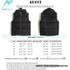 Gucci - 22FW Dark Double G Jacquard Canvas Hooded Down Vest