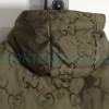 Gucci - 22FW Dark Double G Jacquard Canvas Hooded Down Vest
