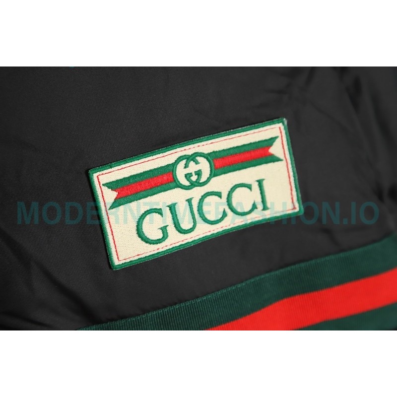 Gucci - 22ss Red And Green Ribbon Down Jacket