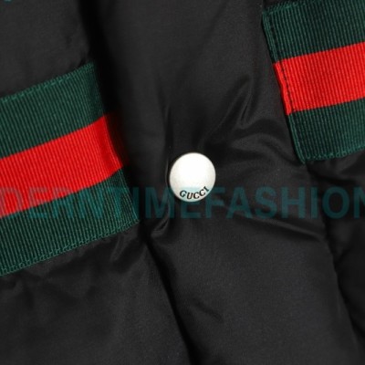 Gucci - 22ss Red And Green Ribbon Down Jacket