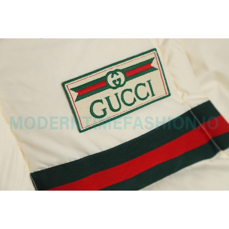 Gucci - 22ss Red And Green Ribbon Down Jacket