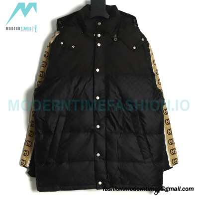 Gucci - 20FW Reflective G Jacquard Stripe Down Jacket