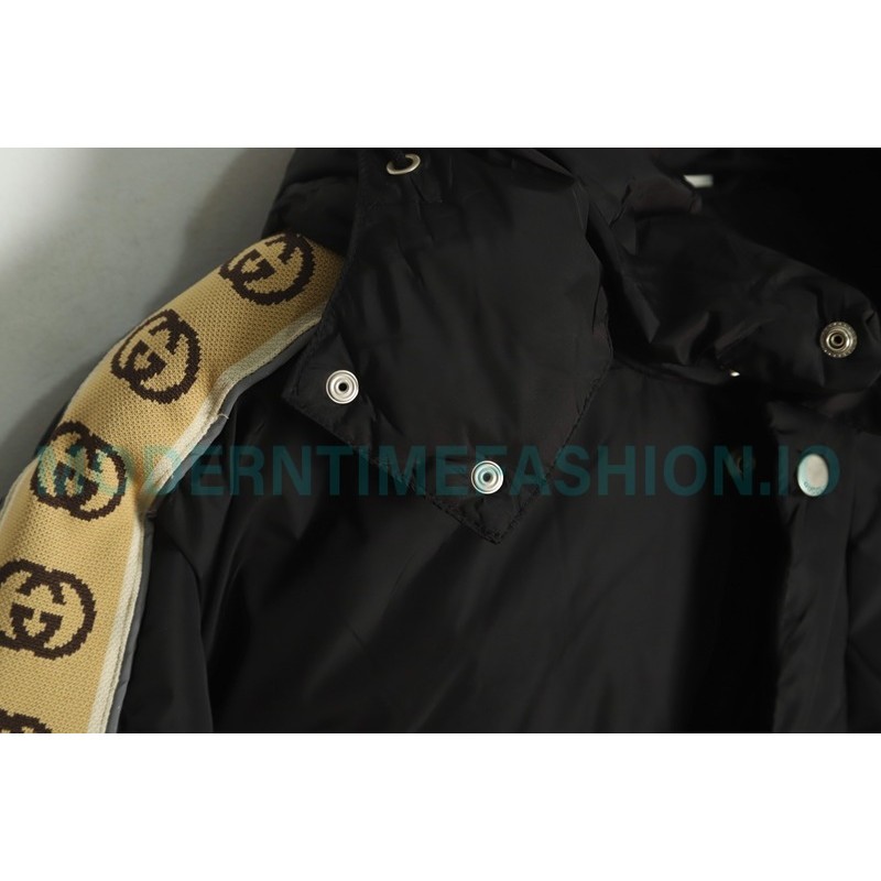 Gucci - 20FW Reflective G Jacquard Stripe Down Jacket