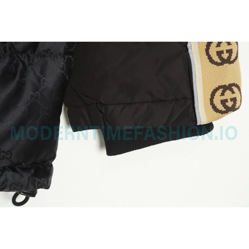 Gucci - 20FW Reflective G Jacquard Stripe Down Jacket