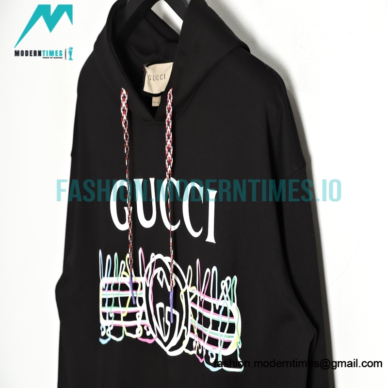 Gucci - Year of the Rabbit Limited Rabbit Logo Double G Color Printed Hoodie