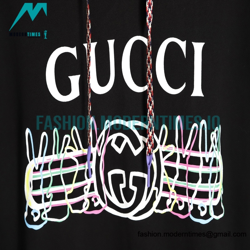 Gucci - Year of the Rabbit Limited Rabbit Logo Double G Color Printed Hoodie