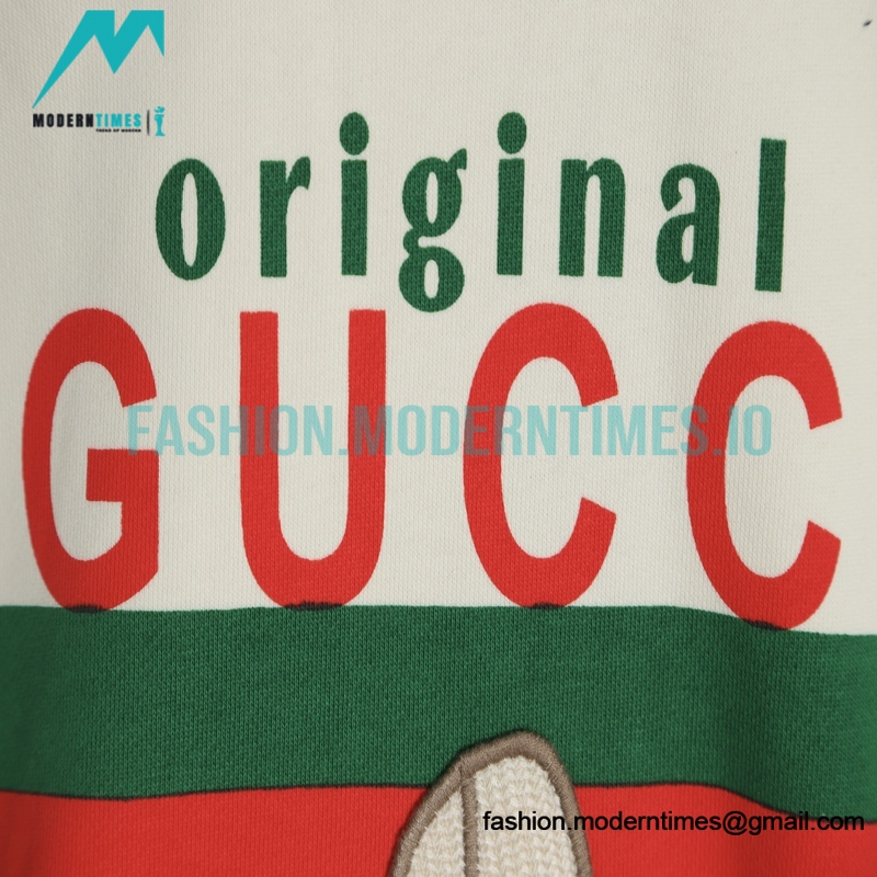Gucci - Cat With Logo Printed Pullover Hoodie