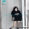Gucci - 23FW Sequined Beaded Letter Round Neck Hoodie