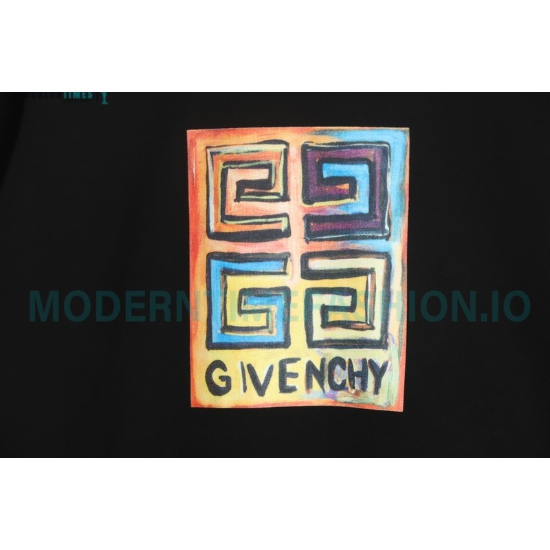 Givenchy - 22SS Josh Smith Hand-painted Sun Crewneck Hoodie