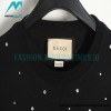 Gucci - 23FW Sequined Beaded Letter Round Neck Hoodie